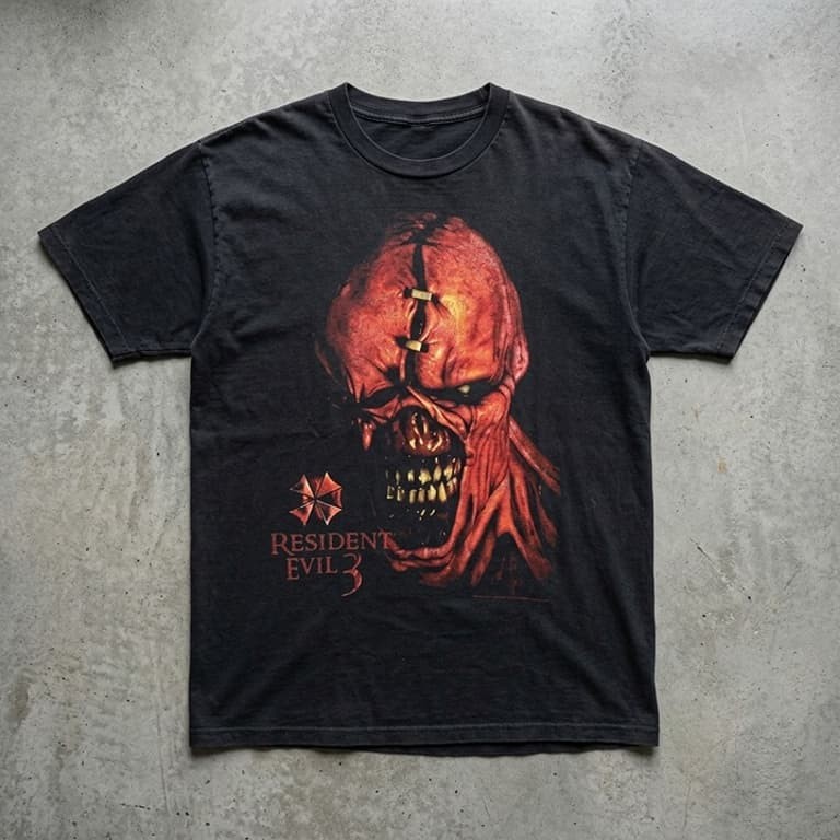 Resident Evil 3 Nemesis graphic T-shirt Horror Tee Heavy Cotton tee NH28293