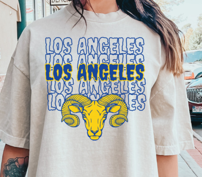 Los Angeles Ram Graphic Tee – Vintage Comfort Colors Shirt | S–3XL
