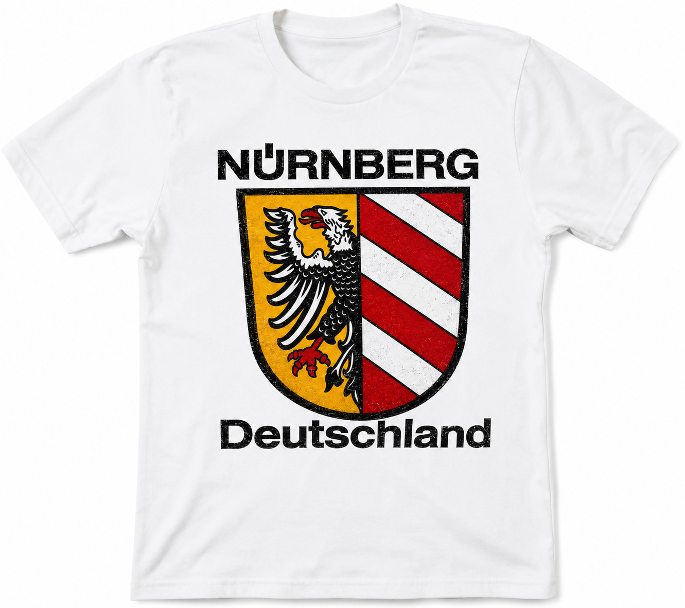 NURNBERG COAT OF ARMS DEUTSCHLAND Germany Tri Color Eagle Shield T Shirt