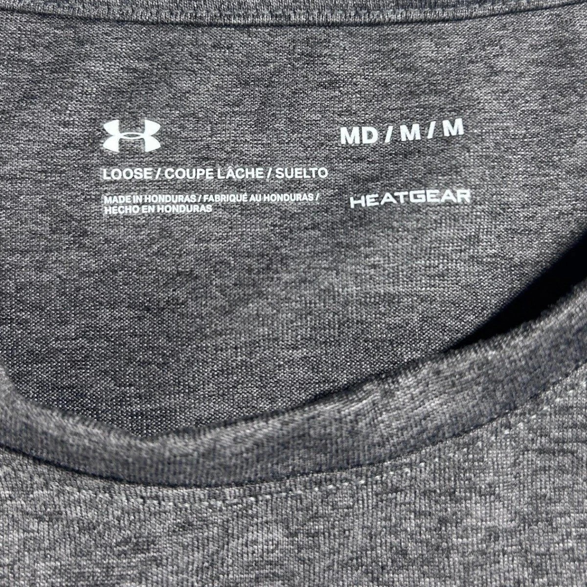 LOT 2 Under Armour Mens Locker Tee 2.0 SS Carbon Heather Gray Size Medium NWT