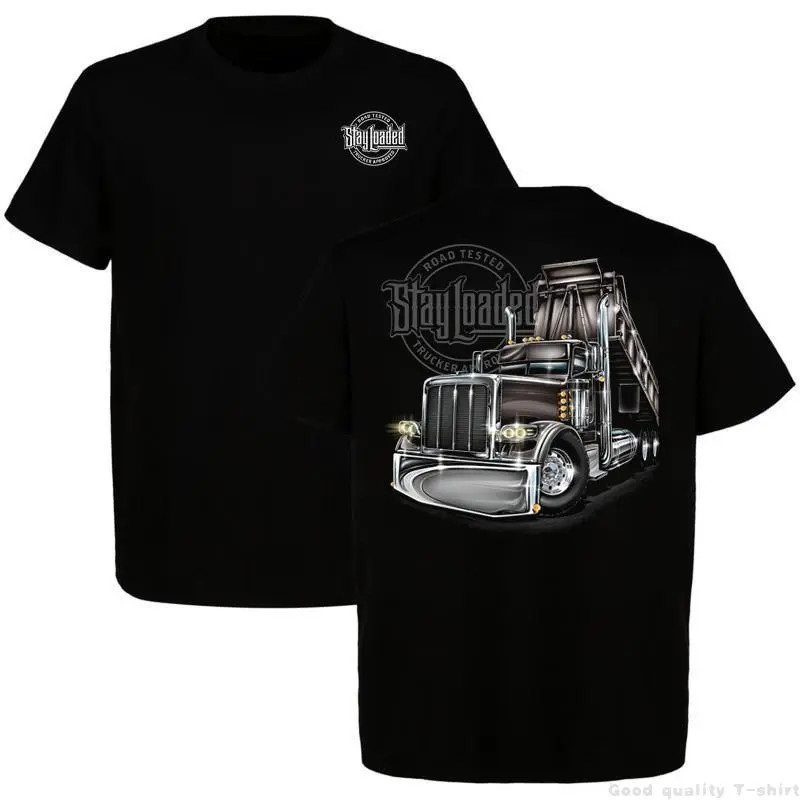 100% Cotton Stay Loaded Slammin Gates Shirt, Dump Truck Shirt, Retro Semi Truck