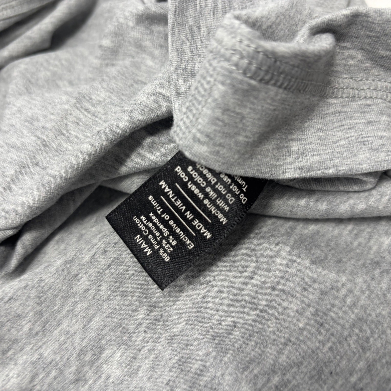 Public Rec Mens 2XL Solid Gray Long Sleeve Cotton Blend Henley Shirt