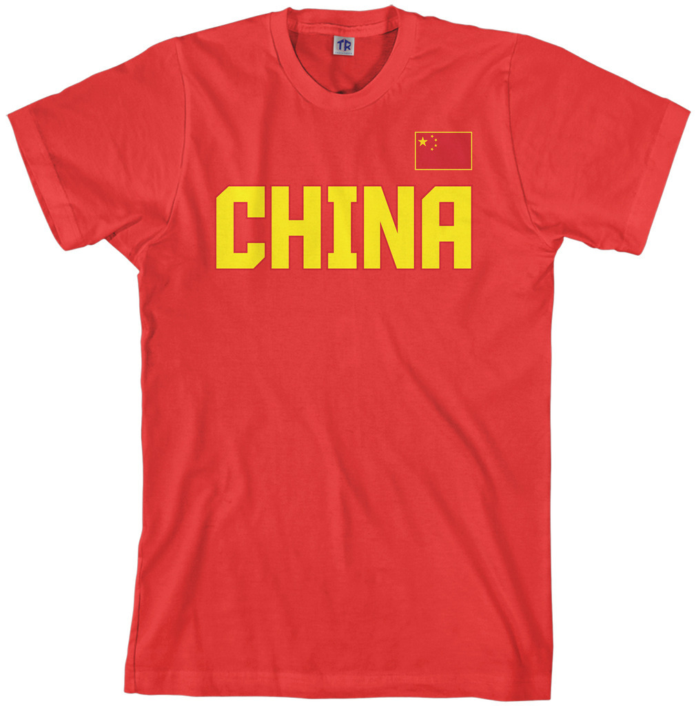 Threadrock Men’s China National Team T-shirt Chinese Flag