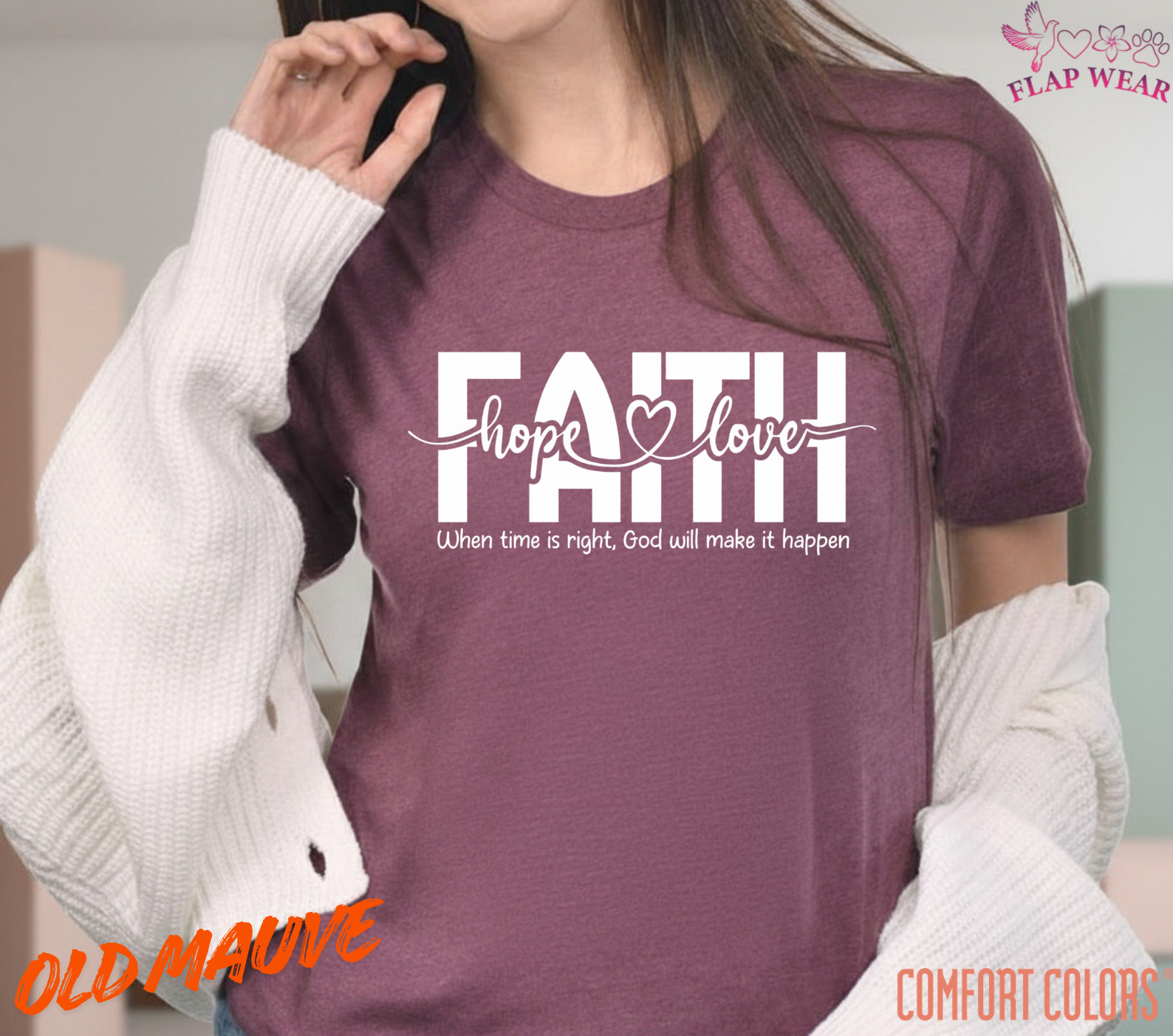 Unisex Faith Hope Love T-Shirt, Men T shirt,Women T shirt Gift ReligionTop