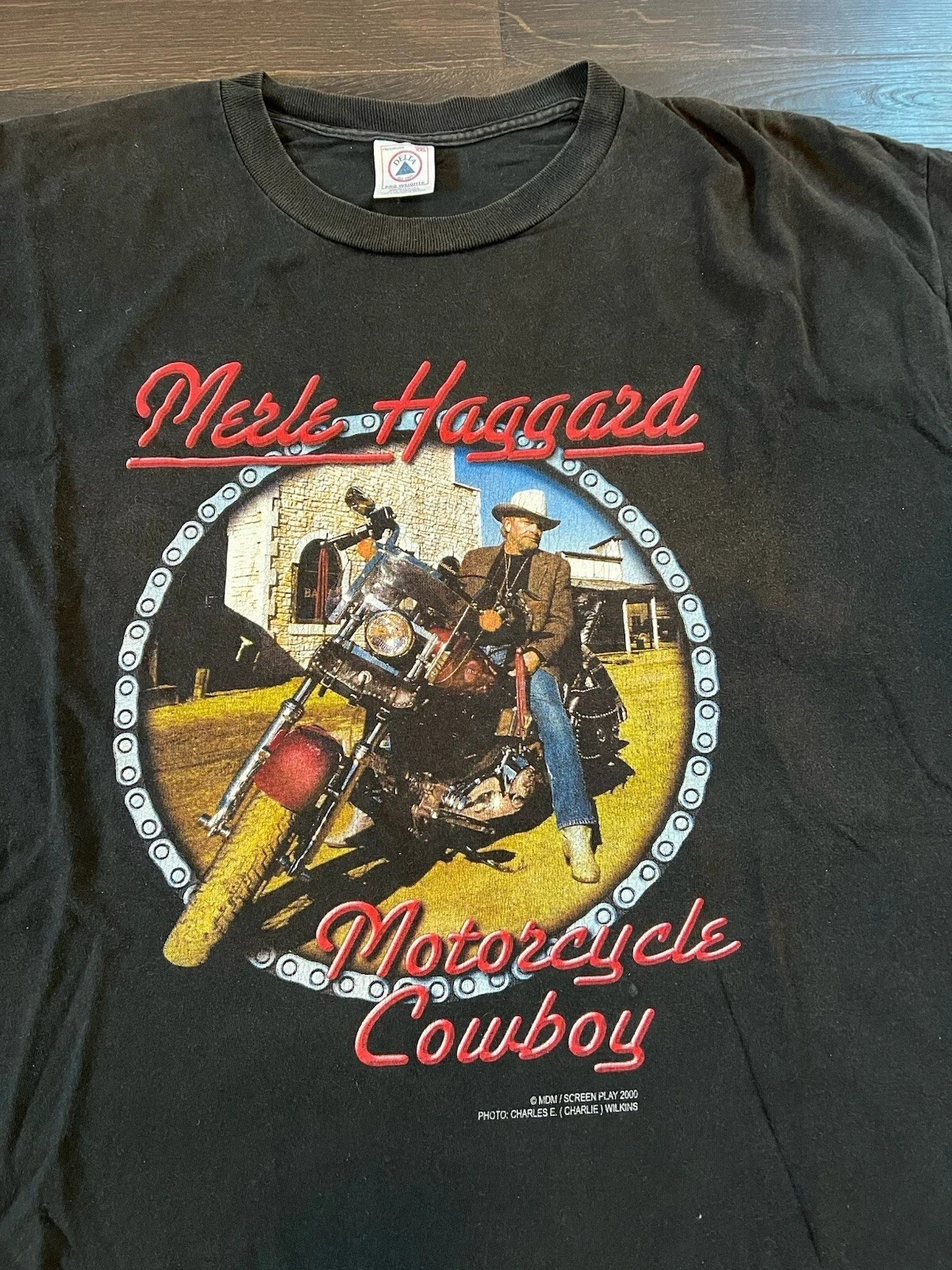 Vintage Merle Haggard Motorcycle Cowboy Shirt Unisex Concert S to 5XL