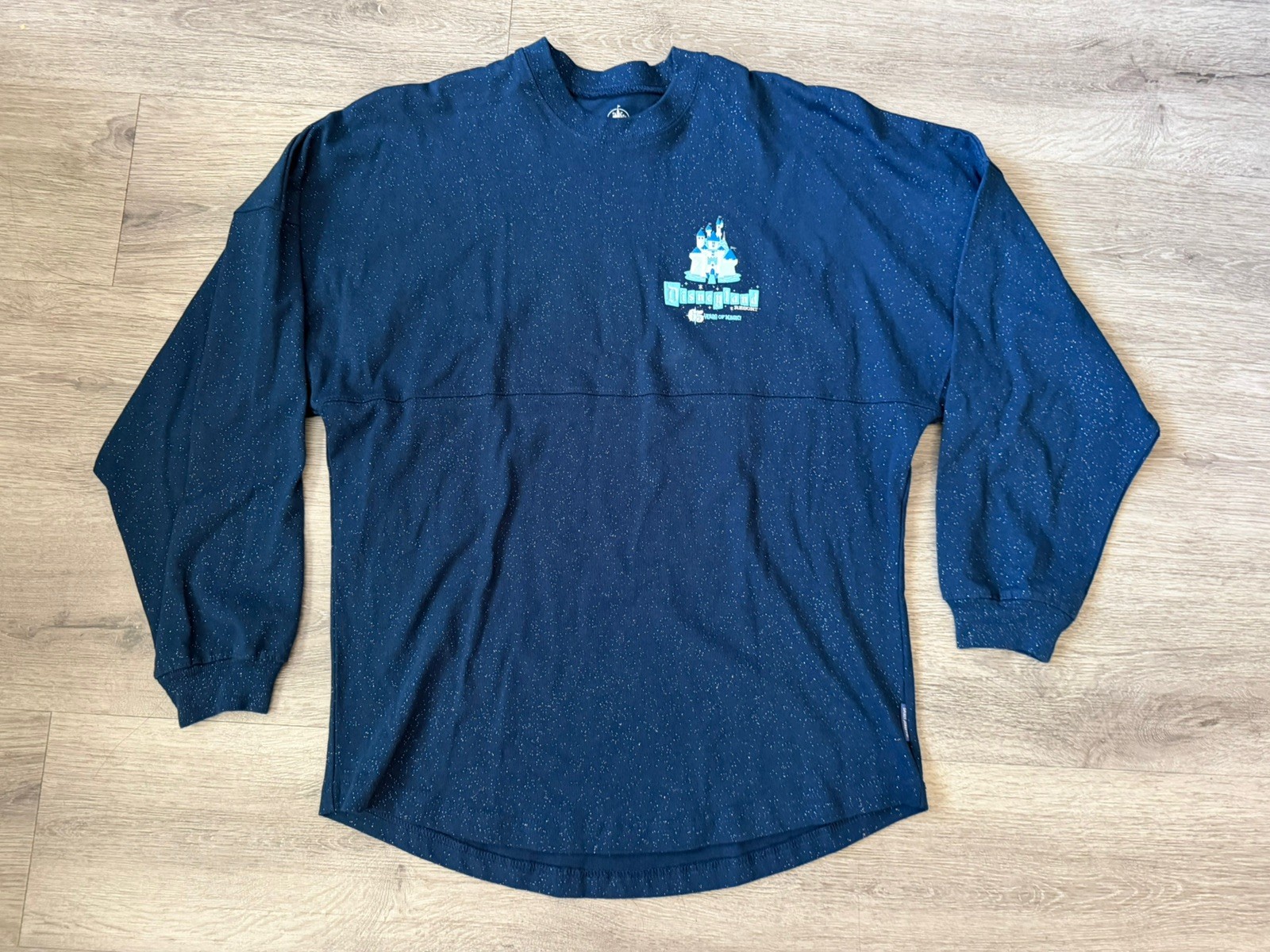 Disney Happiest Place on Earth 65th Anniversary Glitter Spirit Jersey Size XS