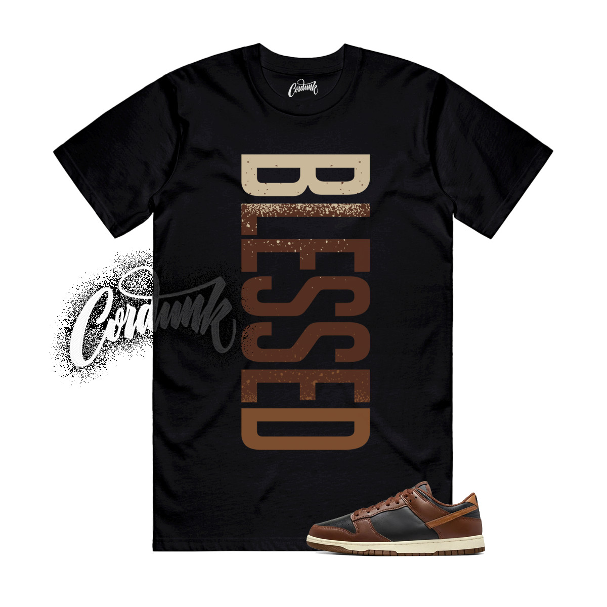 Dunk Brown Cacao Wow Coconut Milk British Tan Black T Shirt Match VERTBLS