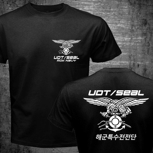 New Republic Of South Korea ROK NAVY UDT / SEAL Special Forces Military T-shirt