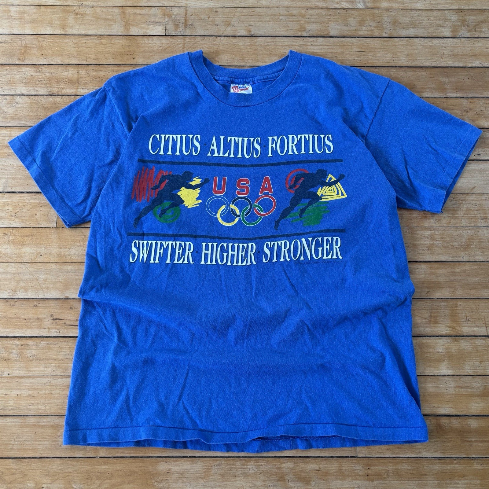 VTG 90s Team USA Olympics 1996 T-Shirt Single Stitch Size L Made In USA RARE
