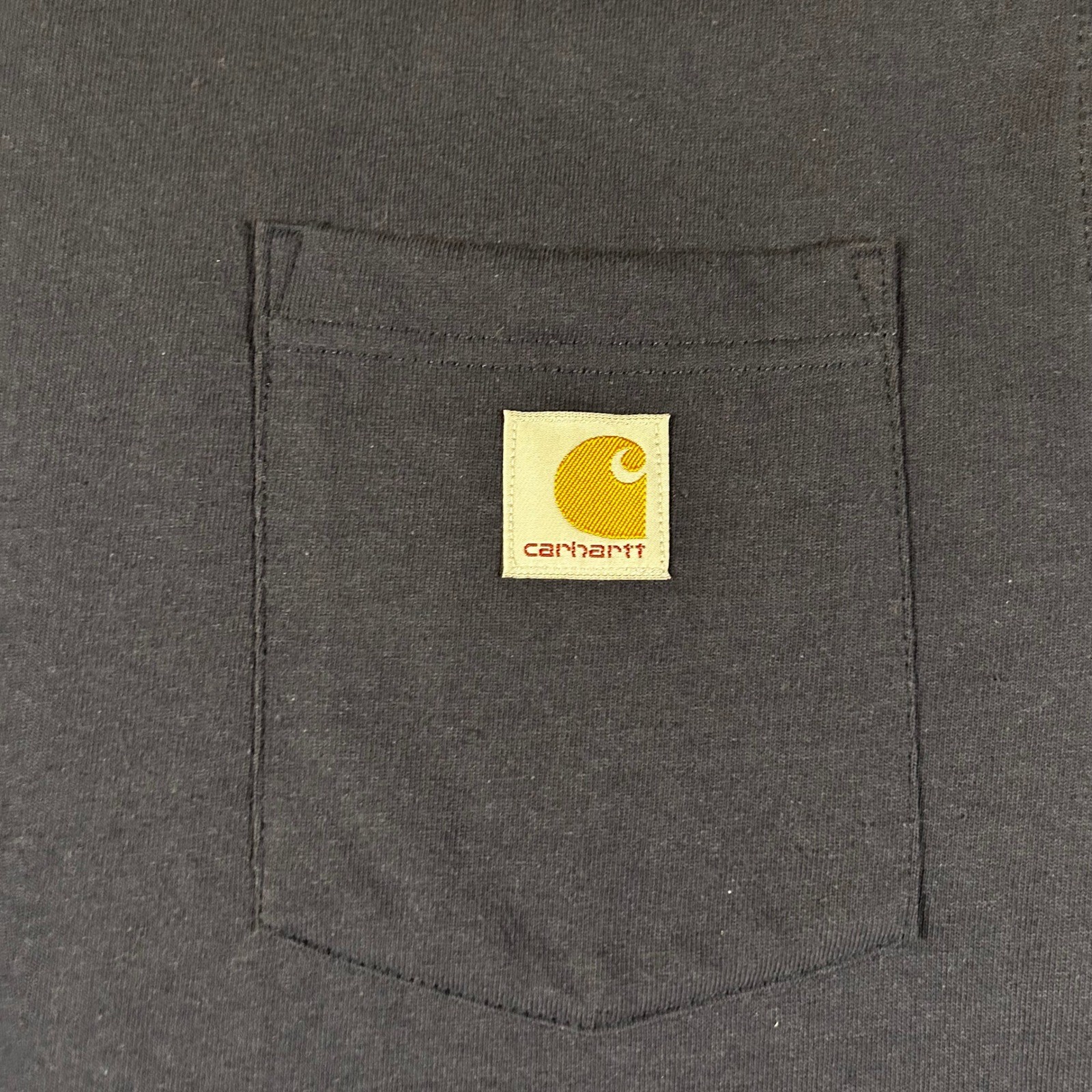 Carhartt K87 Mens Navy Blue Short Sleeve Pocket T-Shirt Loose Fit Cotton Size M