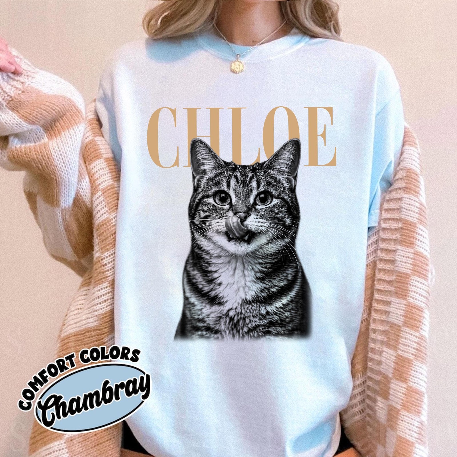 Personalized Dog Photo Shirt Custom Pet Face Vintage Style Dog Mom Gift