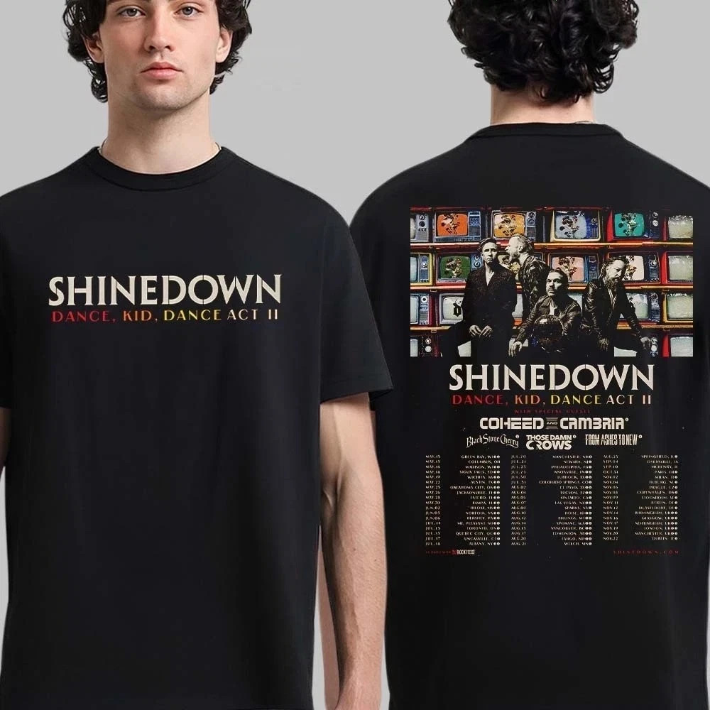 Shinedown Dance Kid Dance Act II 2026 World Tour Graphic T-Shirt