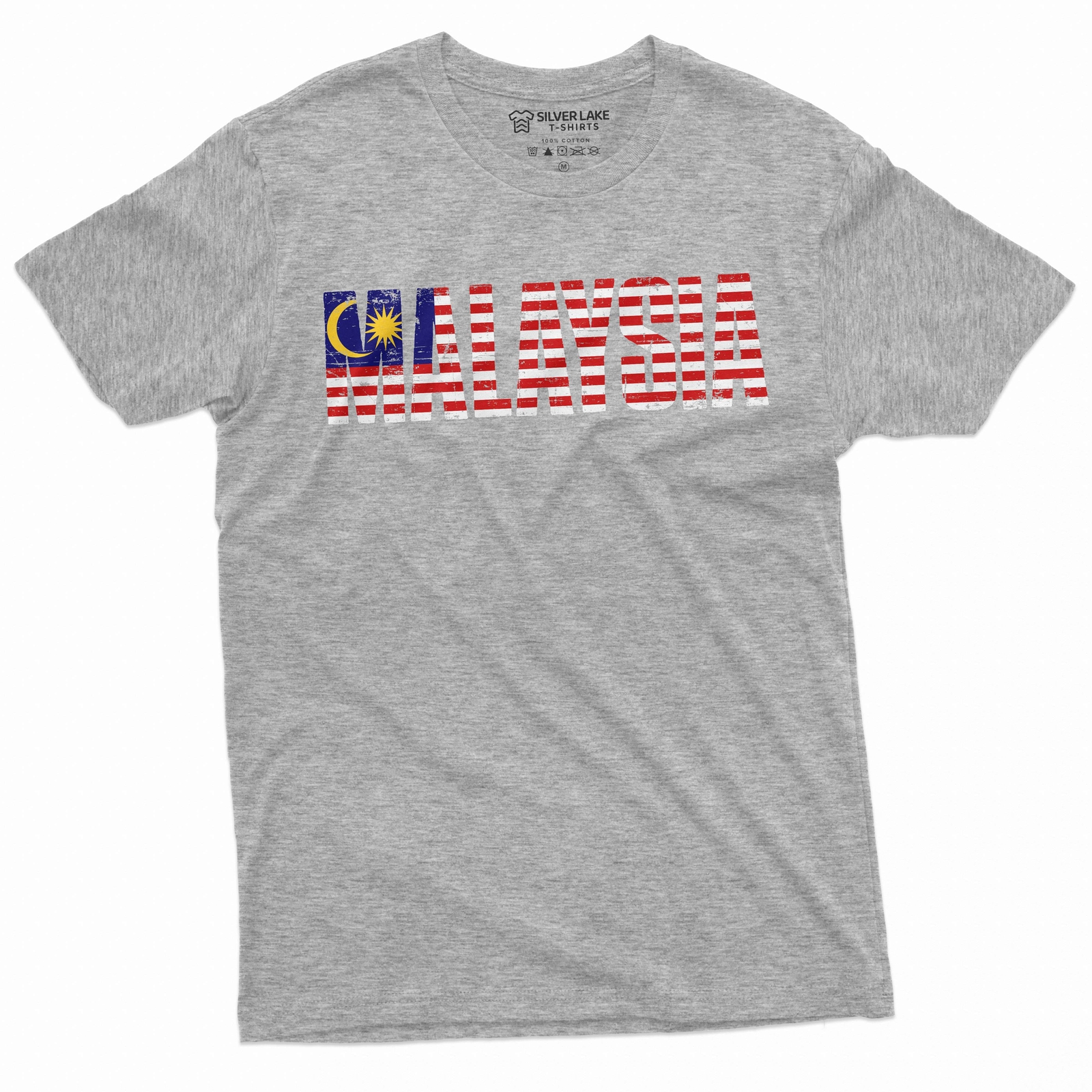 Men’s Malaysia T-shirt Malaysia coat of arms flag patriotic nation country tee