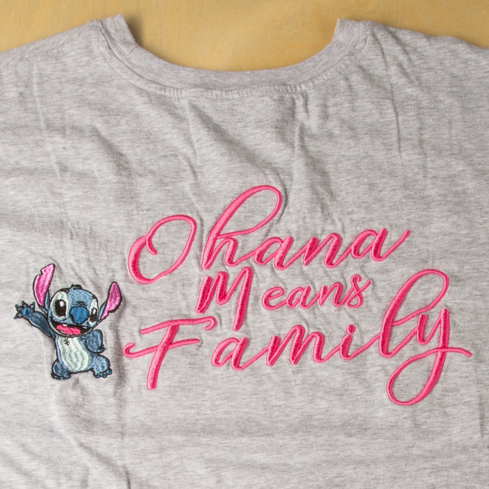 Stitch “Ohana Vibes” Embroidered T-Shirt – Disney (XXL/2XL) Lilo Graphic Tee