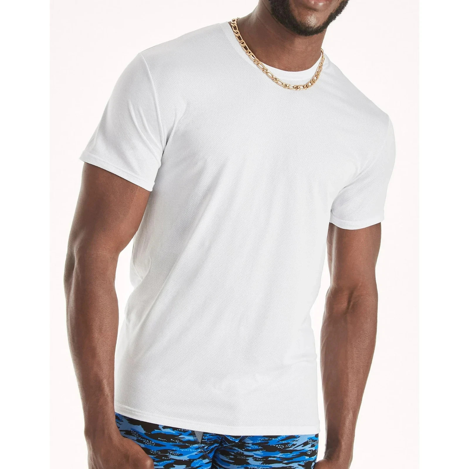 Hanes® Ultimate®Men’s 4-Pack X-Temp BREATHABLE Mesh Crew-neck Tee “TAGLESS®