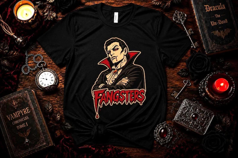 Retro Vampire Shirt, 1980s Horror Movie Tee | Vintage Dracula Graphic T-Shirt