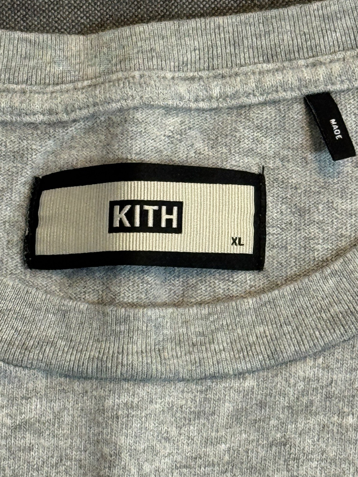 Kith classic box logo Shirt Size XL Used grey heather