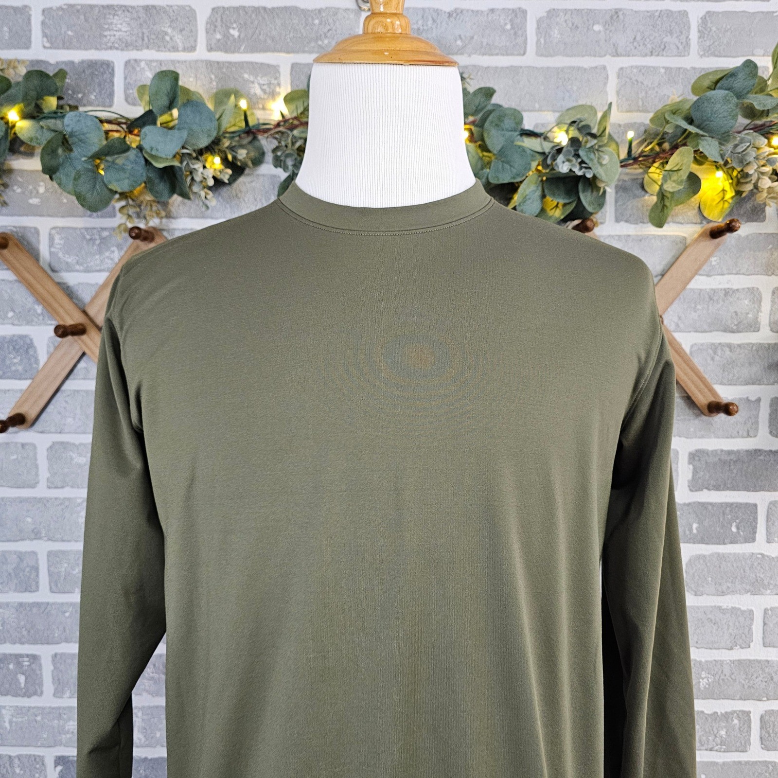 Under Armour Tactical ColdGear Base Layer Fitted Shirt Olive Mens Large Pullover