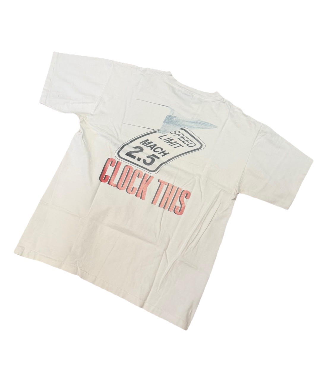 90s Magic Edge Graphic Tee Clock This Size L Single Stitch Made In USA Vintage