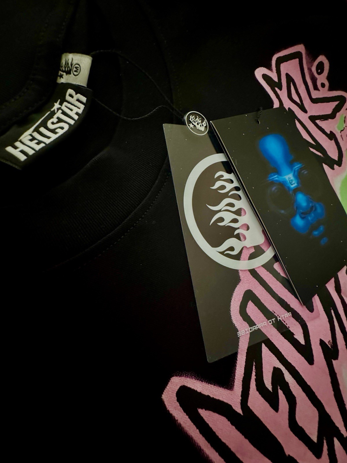 🔥 Hellstar Black Tee No Guts No Glory Brand New Size Medium
