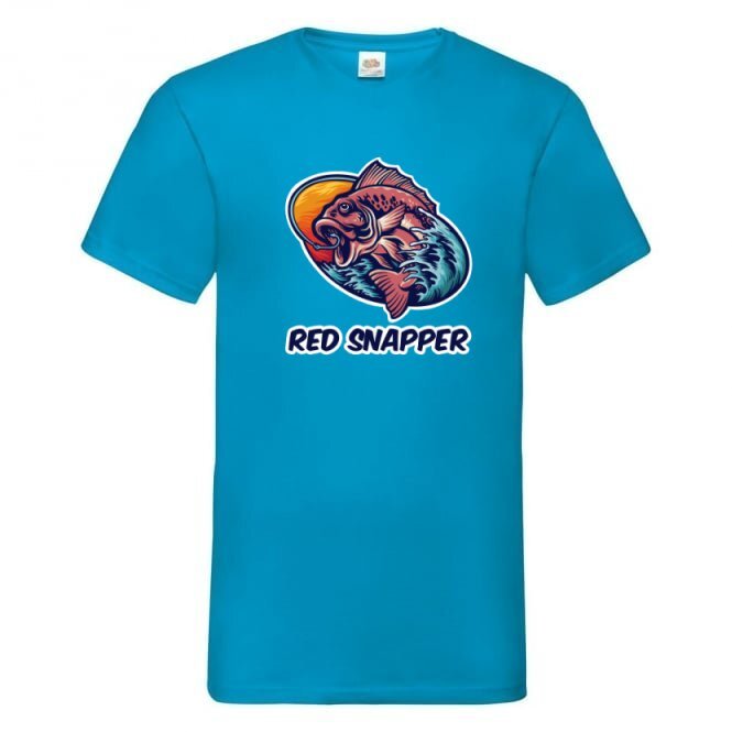Fishing Red Snapper Trout Fish Humour Novelty T Shirt Various Colours And Sizes