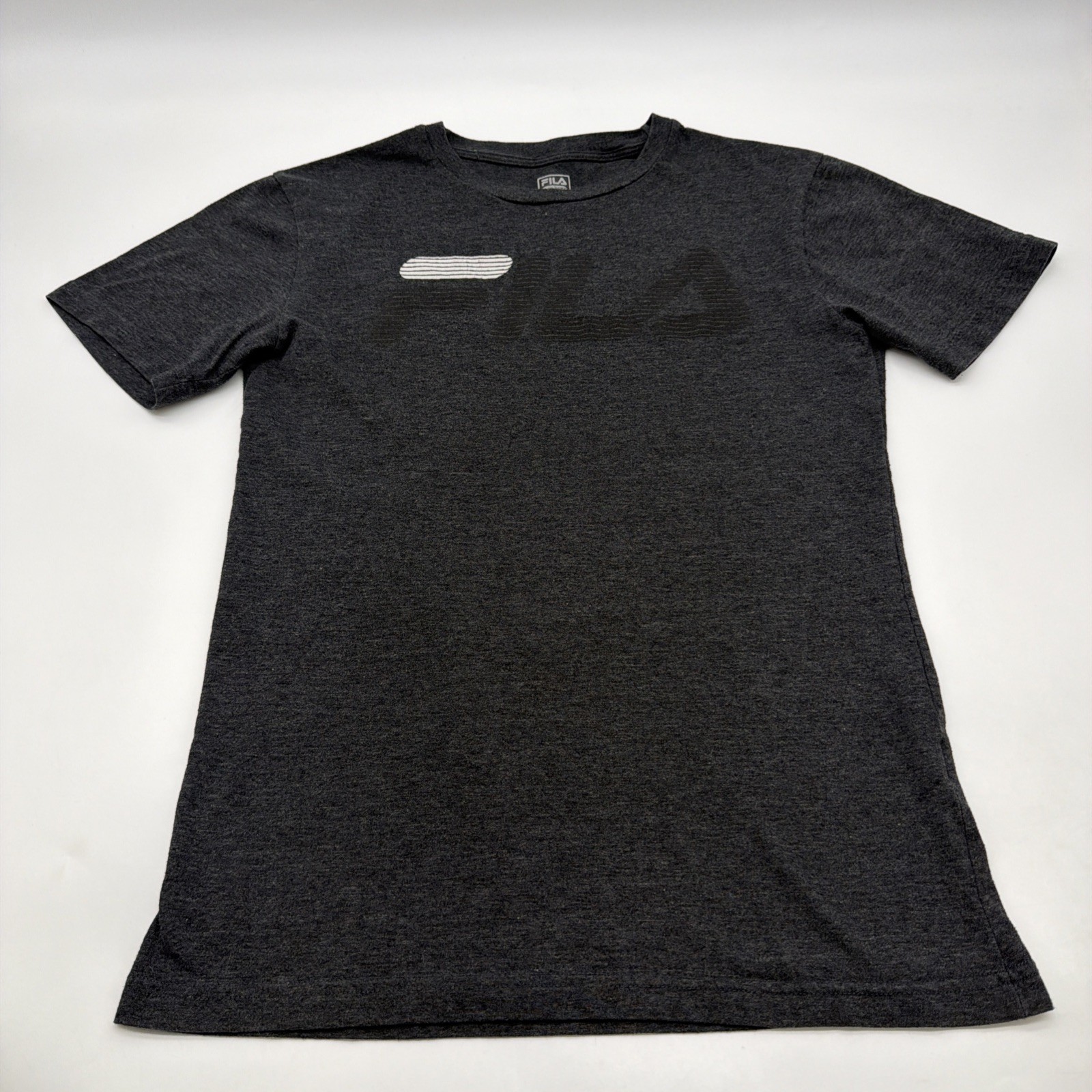 Fila T-shirt Men S Dark Gray Graphic Print Logo.#46035