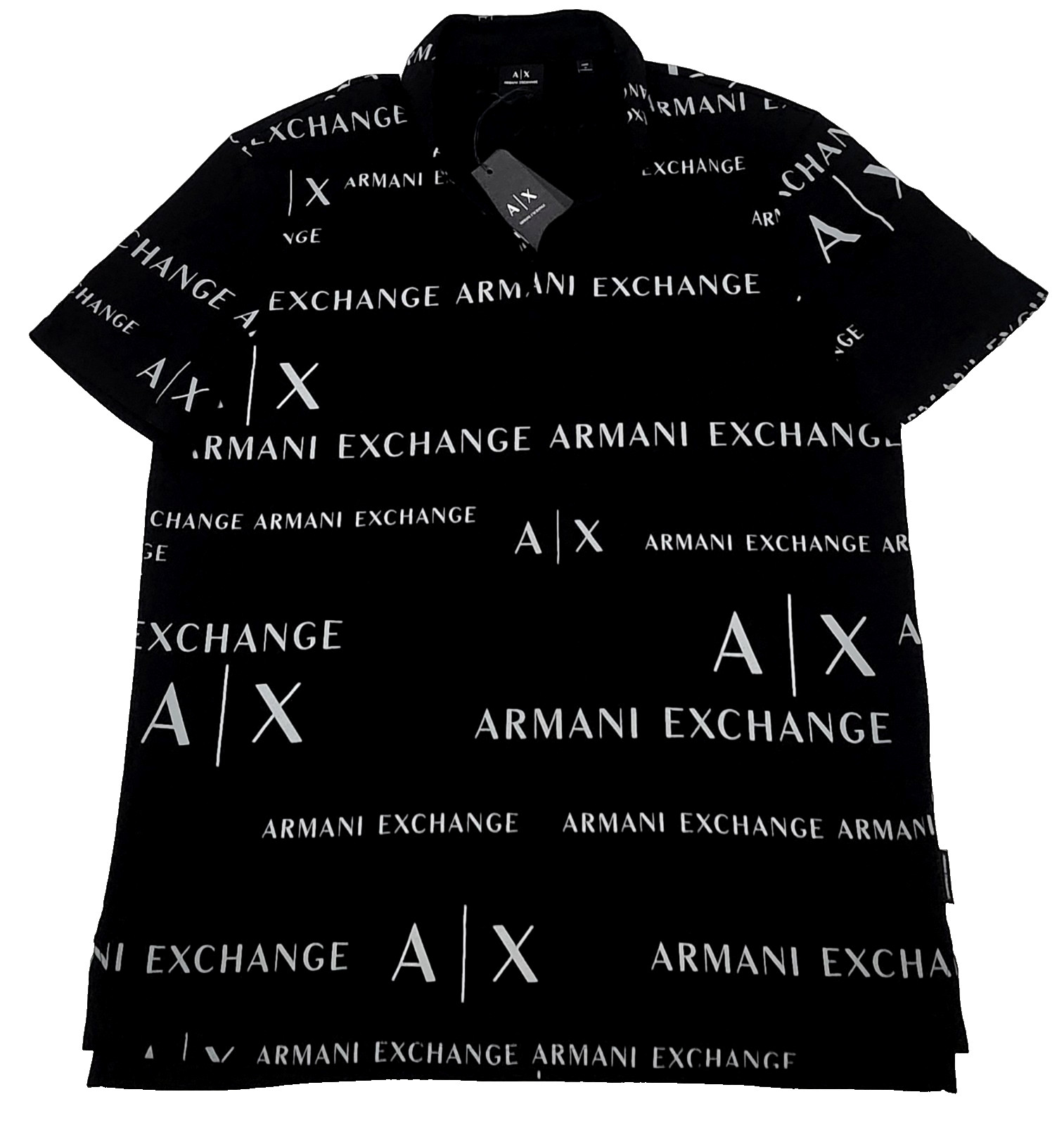 Armani Exchange Polo Color Black Size L ( NEW ORIGINAL WITH TAGS)
