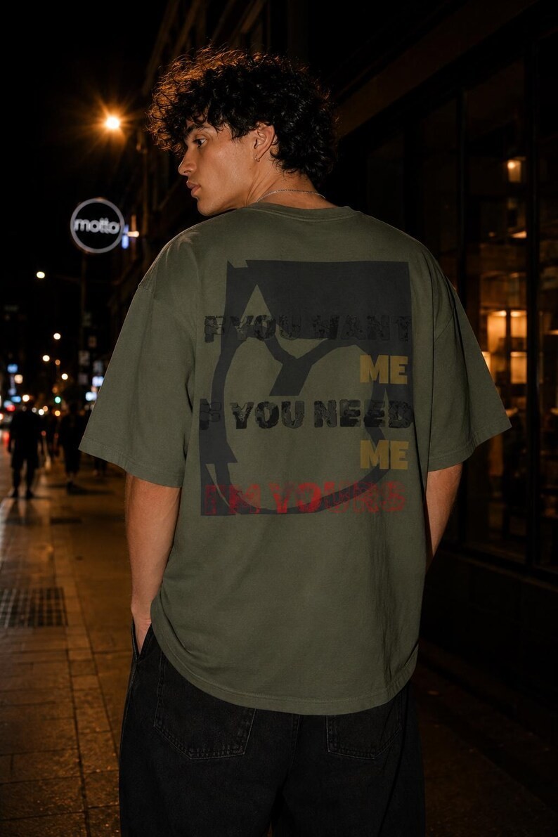 Oversized Streetwear Graphic Tee, Aesthetic Lyric Print Shirt, Trendy Y2K Unisex