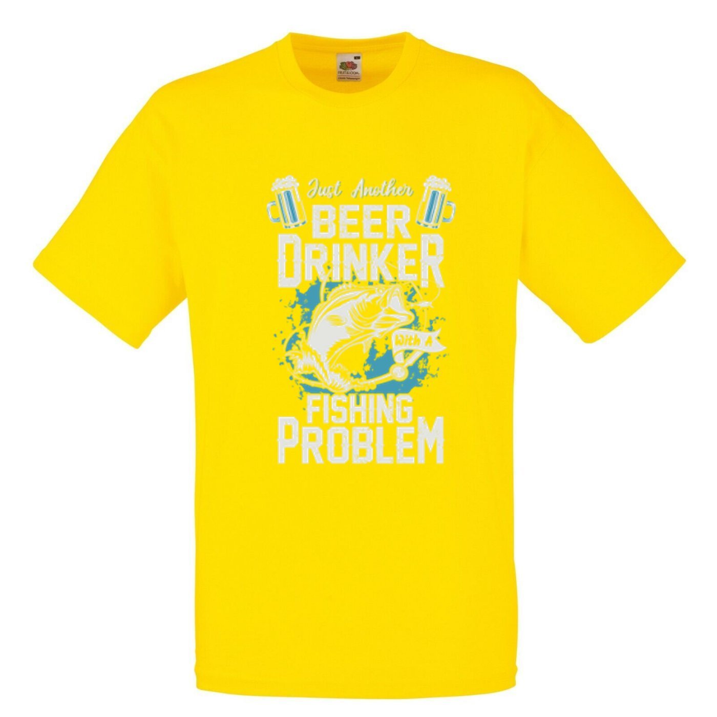 Fishing Beer Drinker Funny Humour Novelty T Shirt Various Colours And Sizes