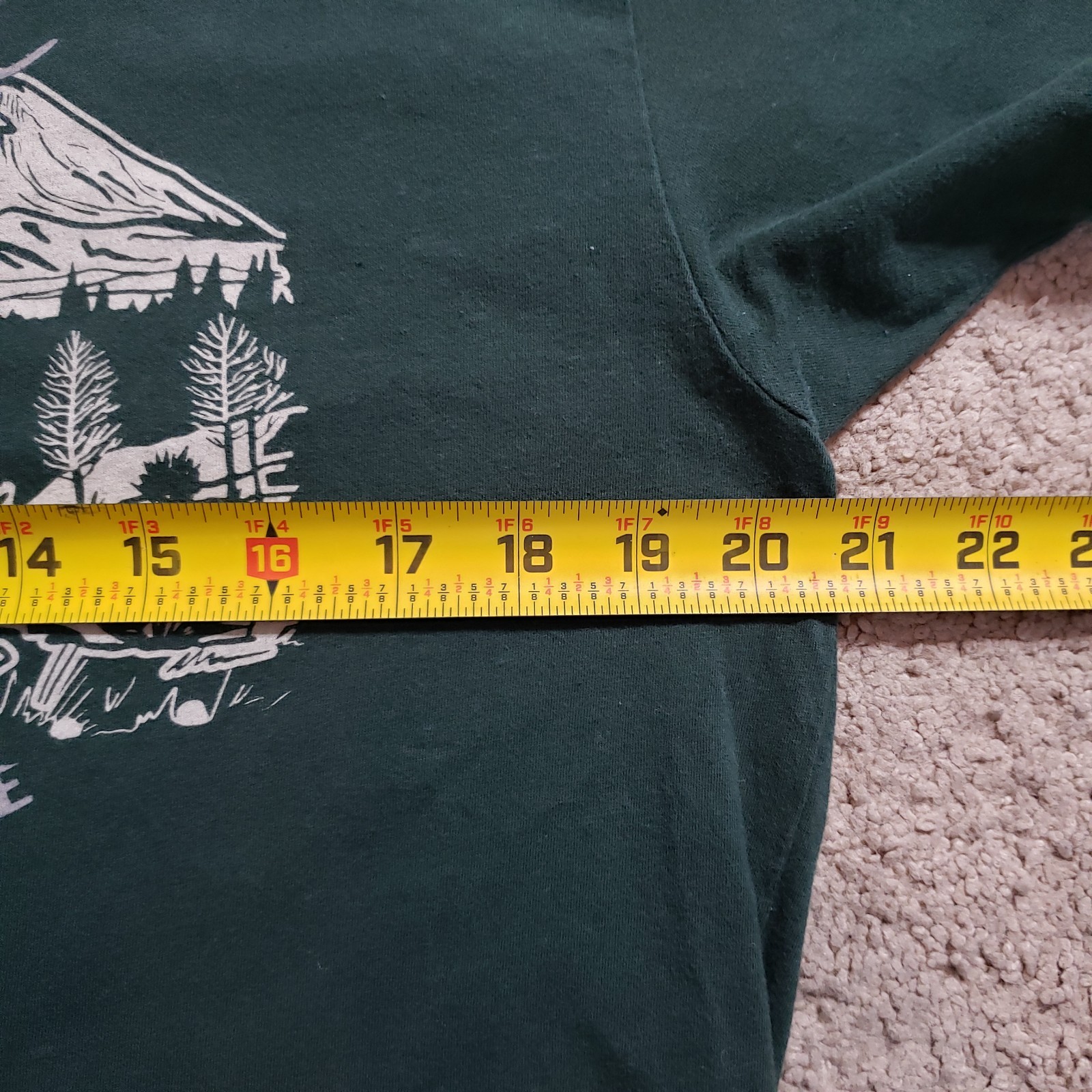 Pendleton Mens Off Road Trails Graphic Green Graphic Short Sleeve T Shirt Large