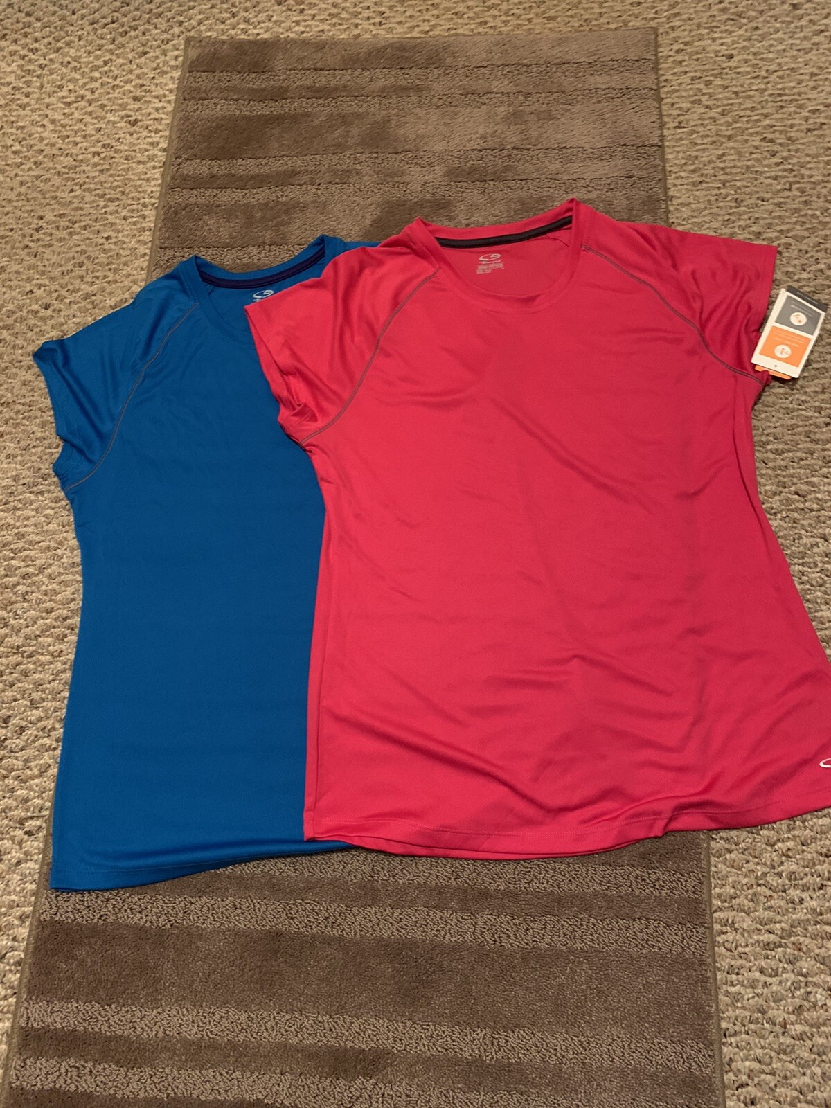 Lot Of 2 Champion Semi Fitted Athletic Workout Tee Shirt T-Shirt Top Womens XLL