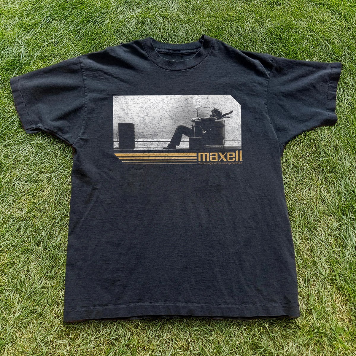 HOT! Maxells Heavy Cotton Black Unisex T-shirt Size S-5XL