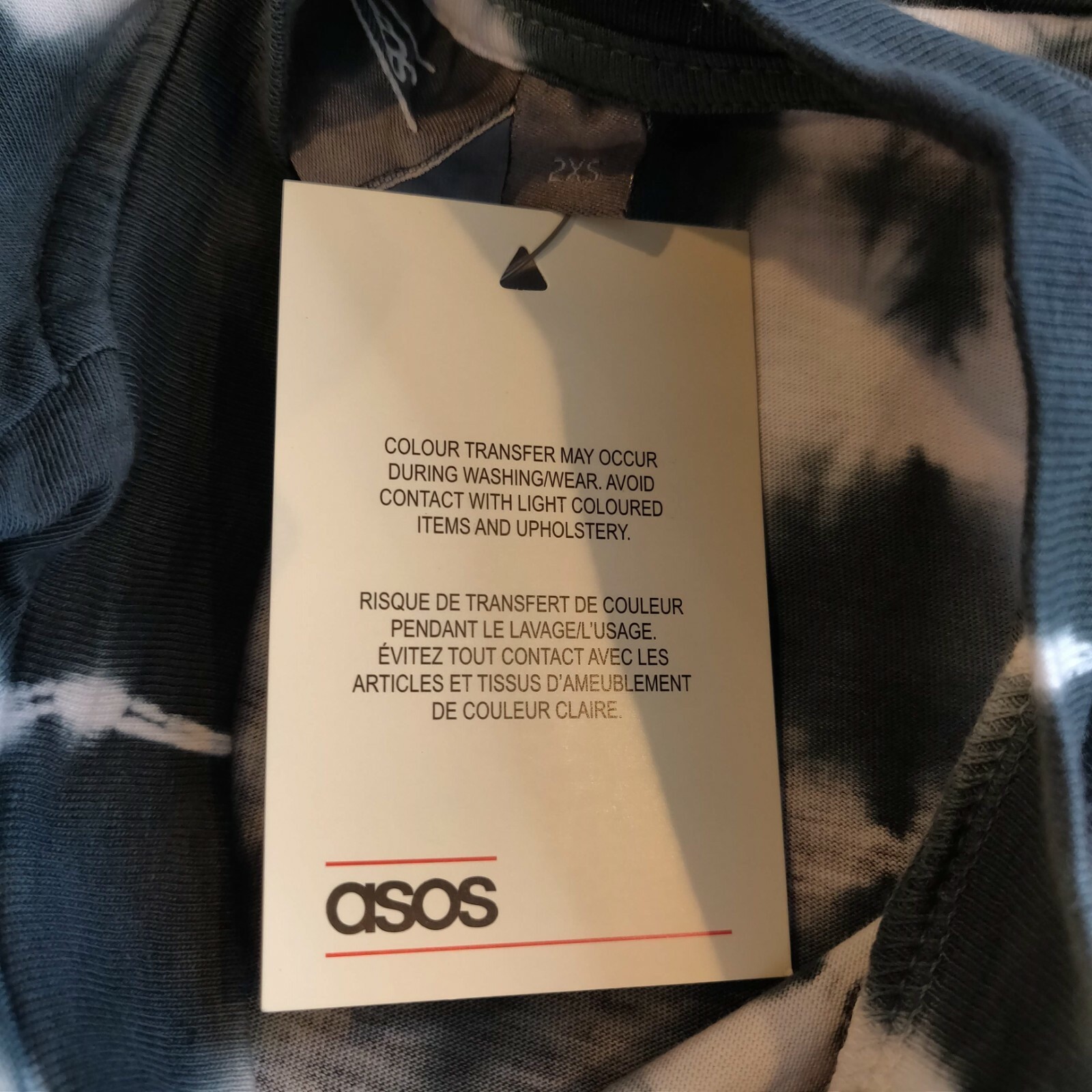 Asos NWT Unisex Sz 2XS Tie Dye L.A. Happy Face Graphic Long Sleeve T-Shirt Top