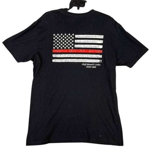 Gettin Salty Firefighter NYC Croker Fire Chief First Responder Shirt Mens M