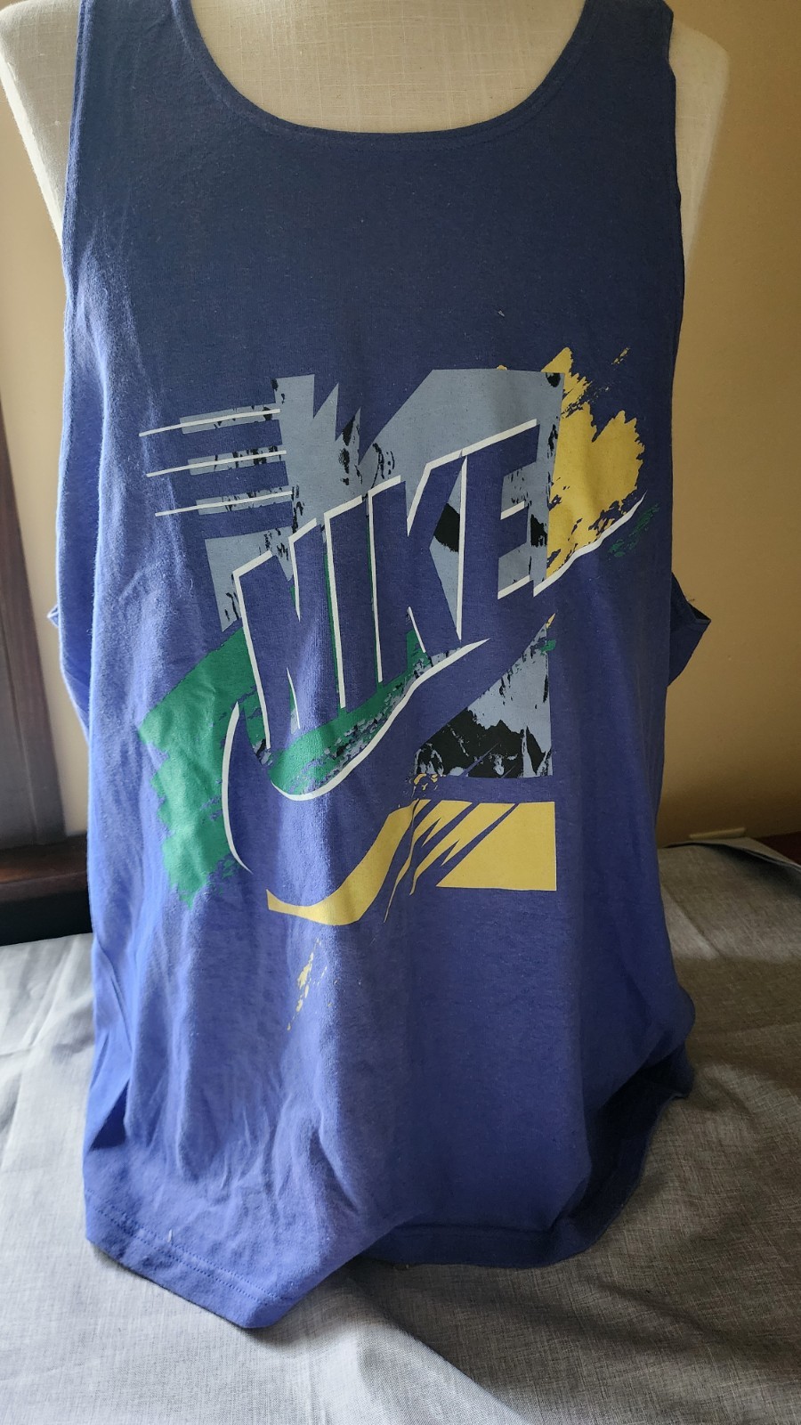 Vintage Nike Muscle Shirt Graphics NWT 80s 90s XL Gym Swoosh