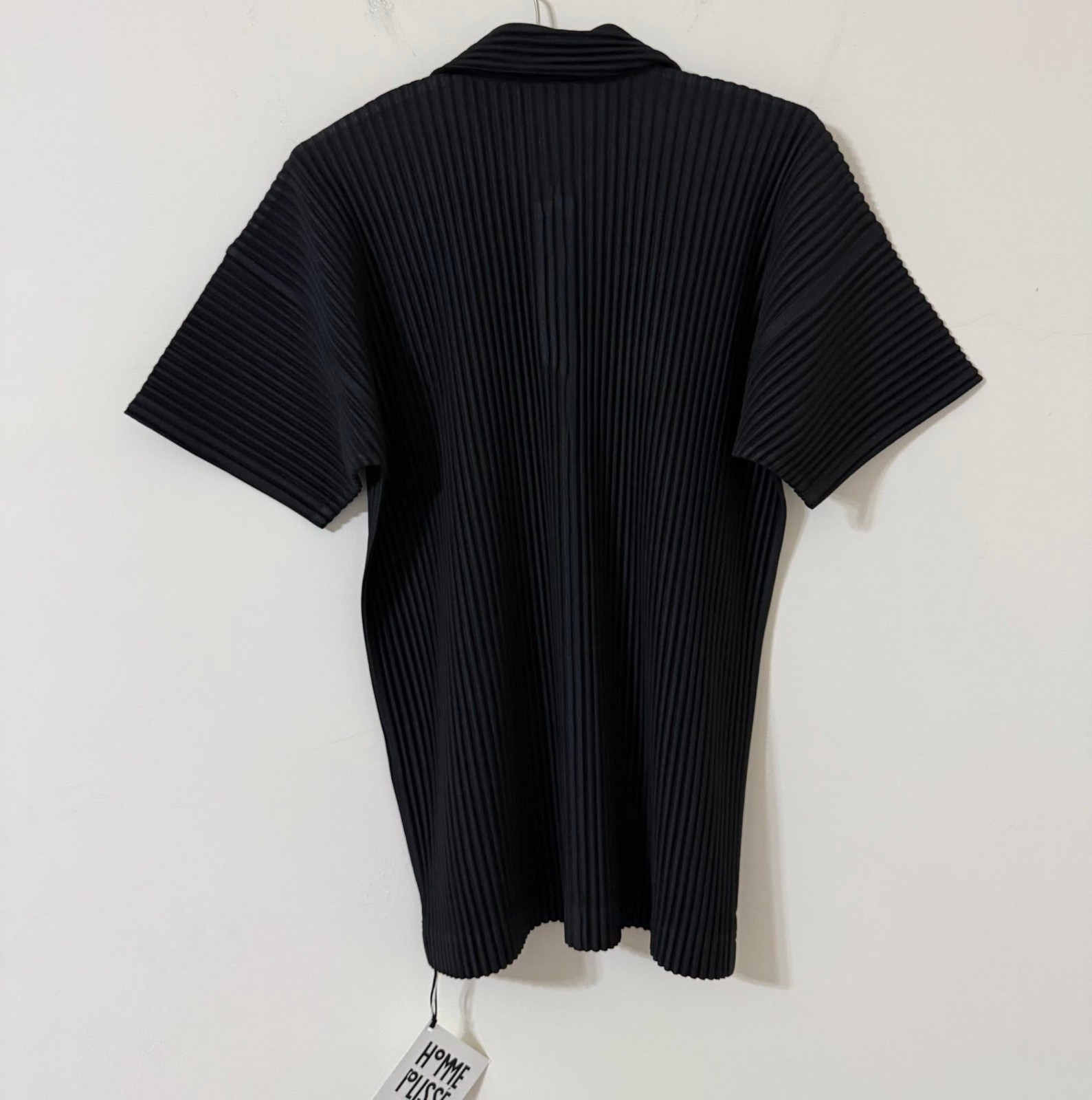 Homme Plisse Issey Miyake Men’s Black POLO T Shirt Size 3