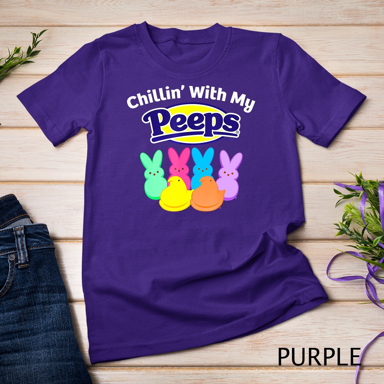 Peeps Easter Chillin’ With My Peeps T-Shirt Unisex T-shirt