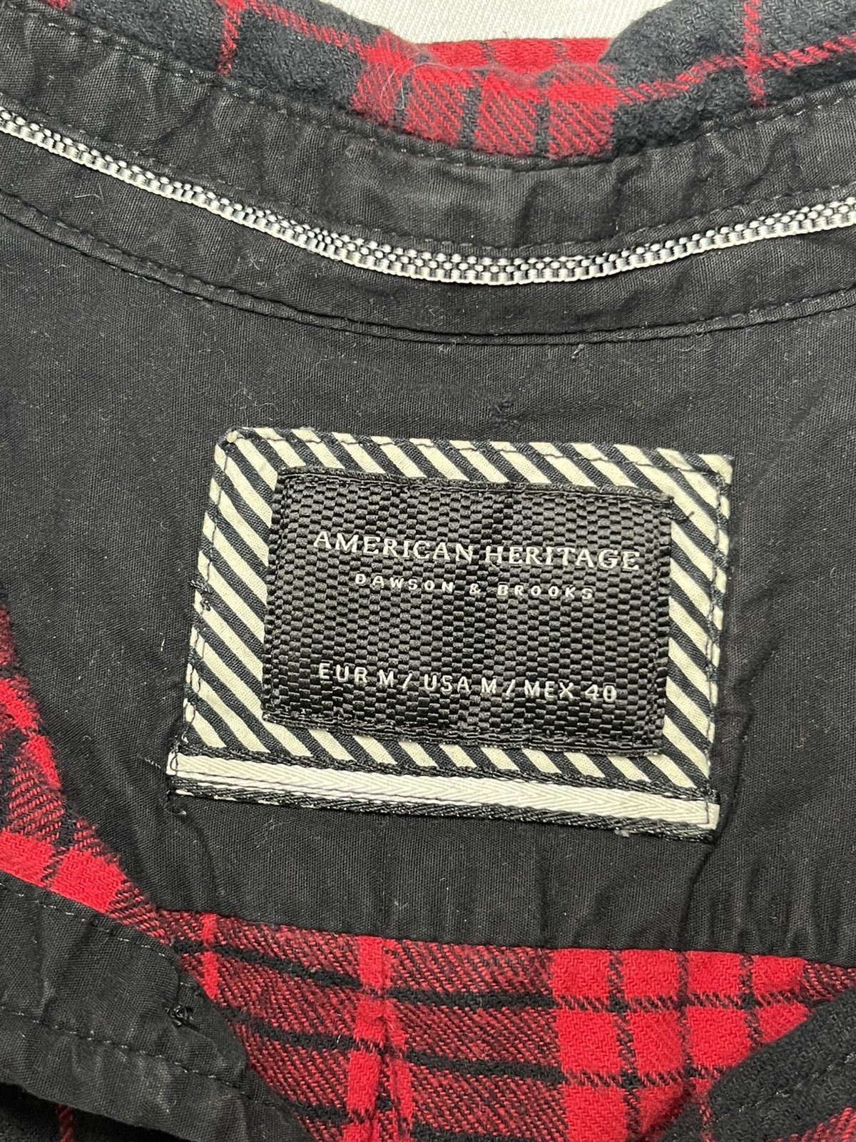 AMERICAN HERITAGE Flannel Shirt, Men’s Size M, Pre-owned, 100% Cotton.