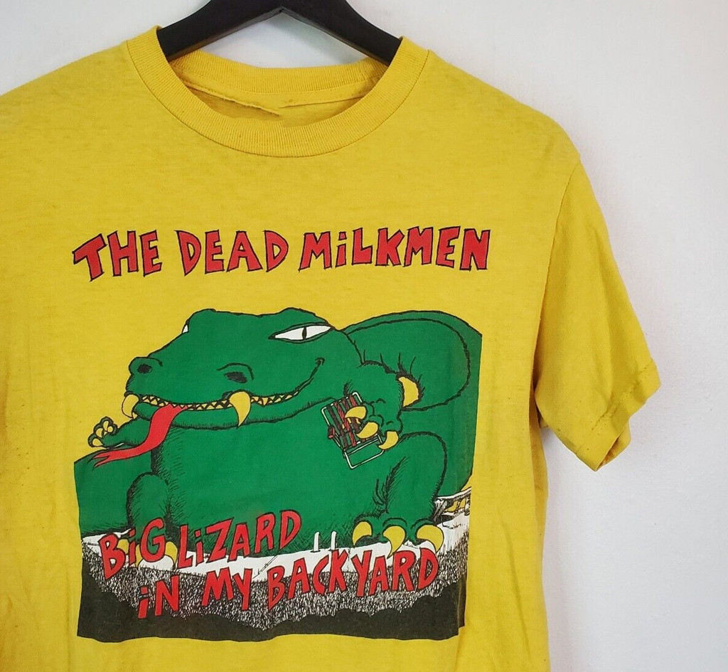 The Dead Milkmen band Rock T-shirt Yellow unisex Tee S to 5Xl 1F375