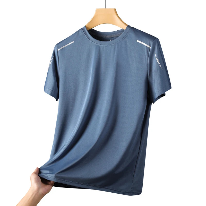 Men’s Running Quick Drying T-shirts Breathable Hiking Fishing Tees.
