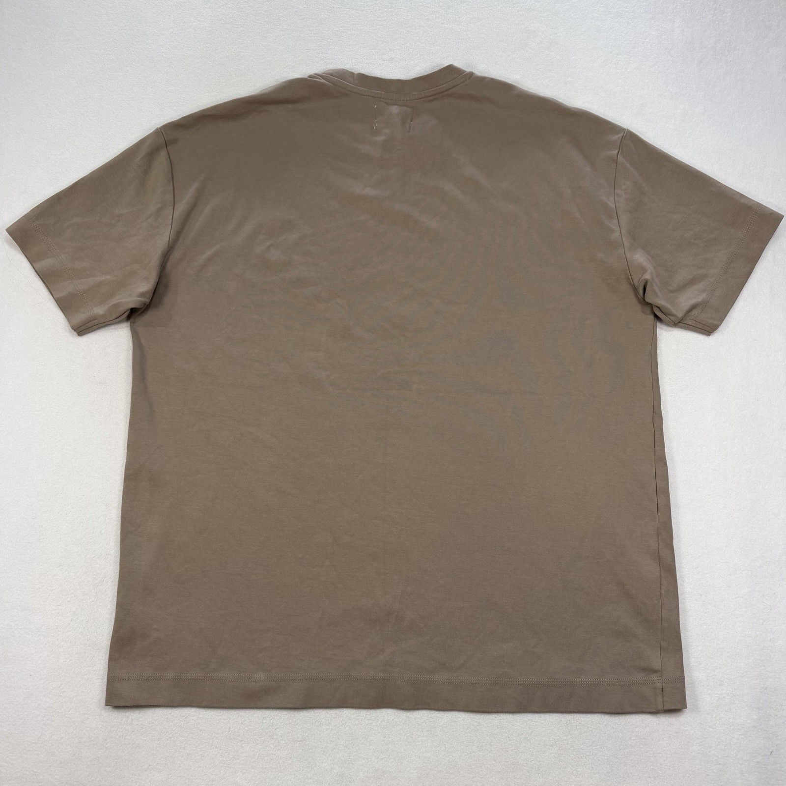 Public Supply Oversized Heavyweight Knit Mens XL Short Sleeve Beige Tan T Shirt