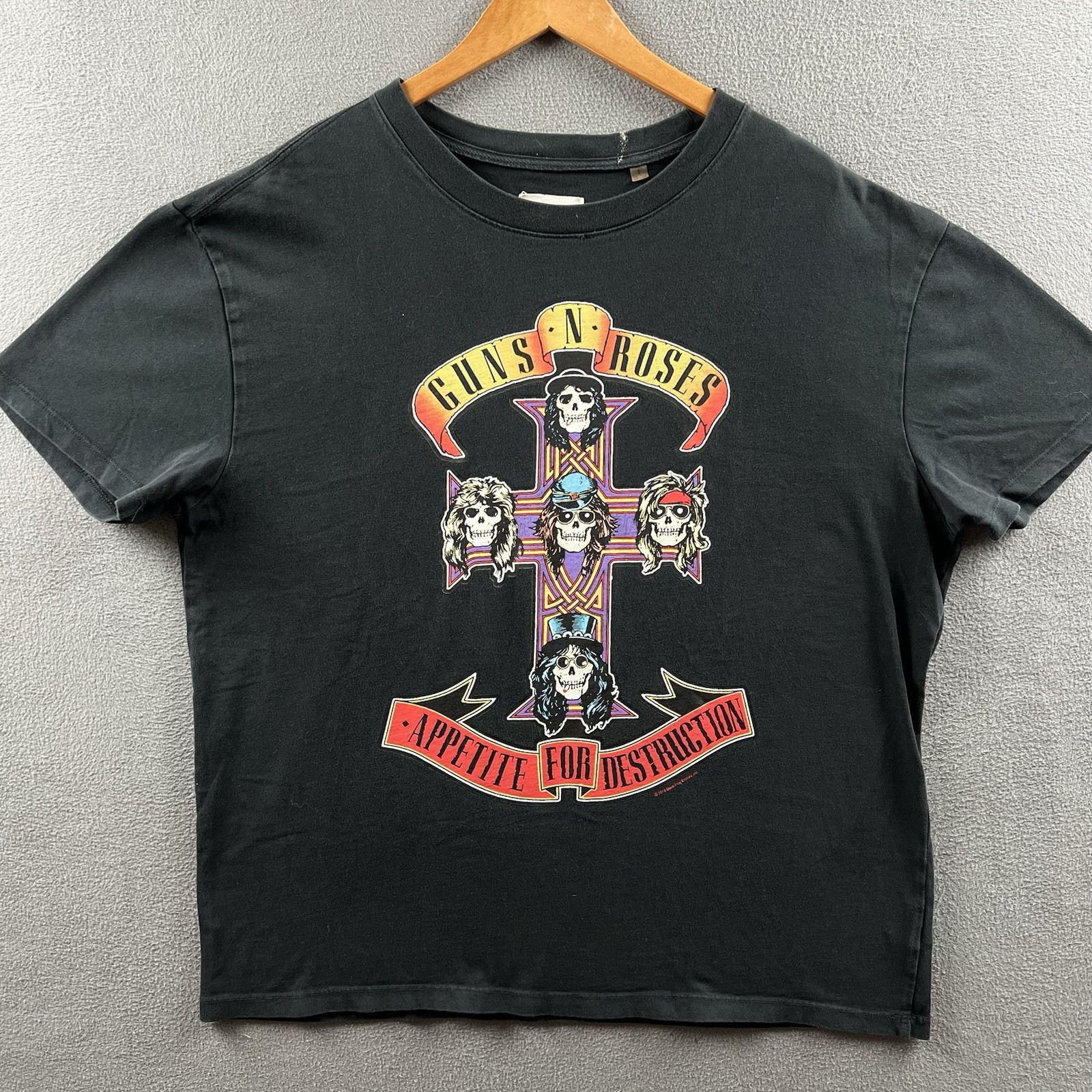 Fear Of God Guns N Roses Shirt Mens Small Black Vintage Band Tee Collection Boxy