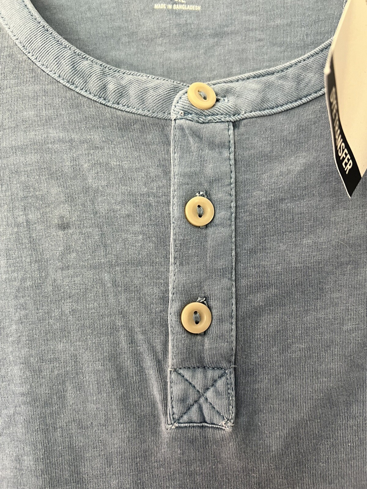 True Craft Men’s Henley T-Shirt Blue NWT Size XL Spring/Summer see description