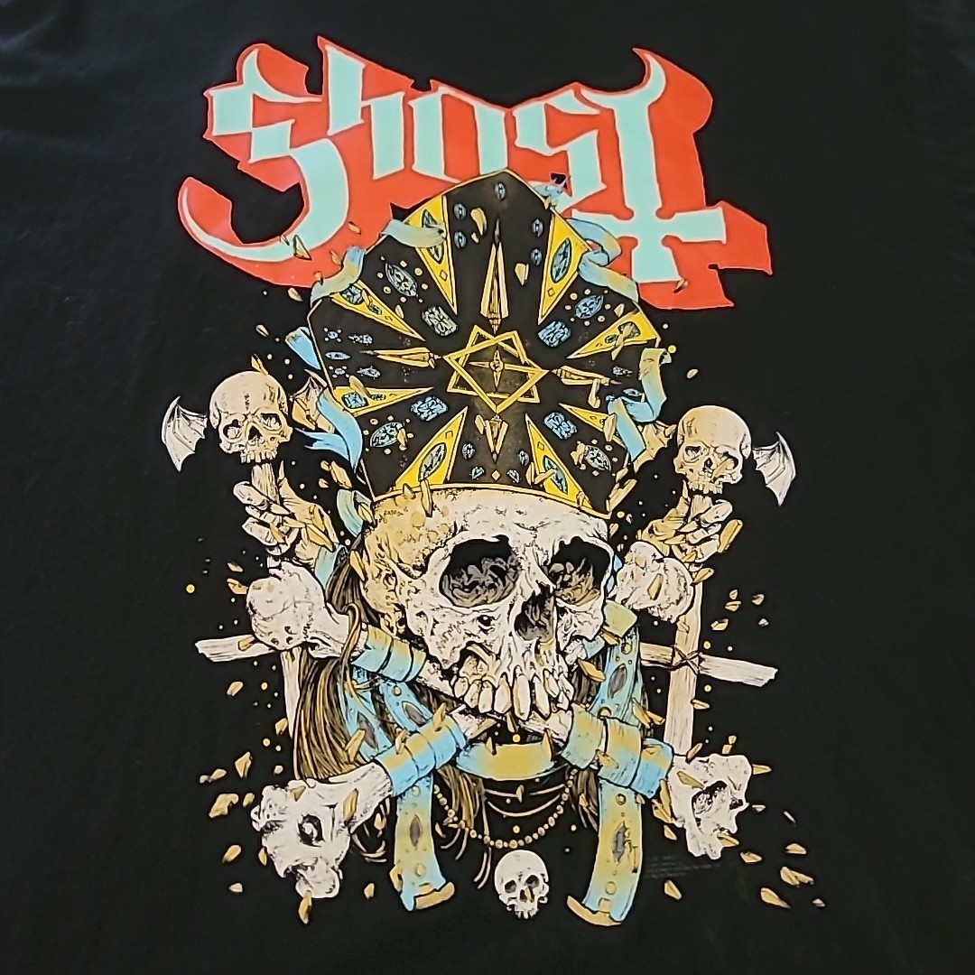 Priest Skull Ghost Death Rock Metal Rock N Roll Music Band Black T-Shirt 2XL