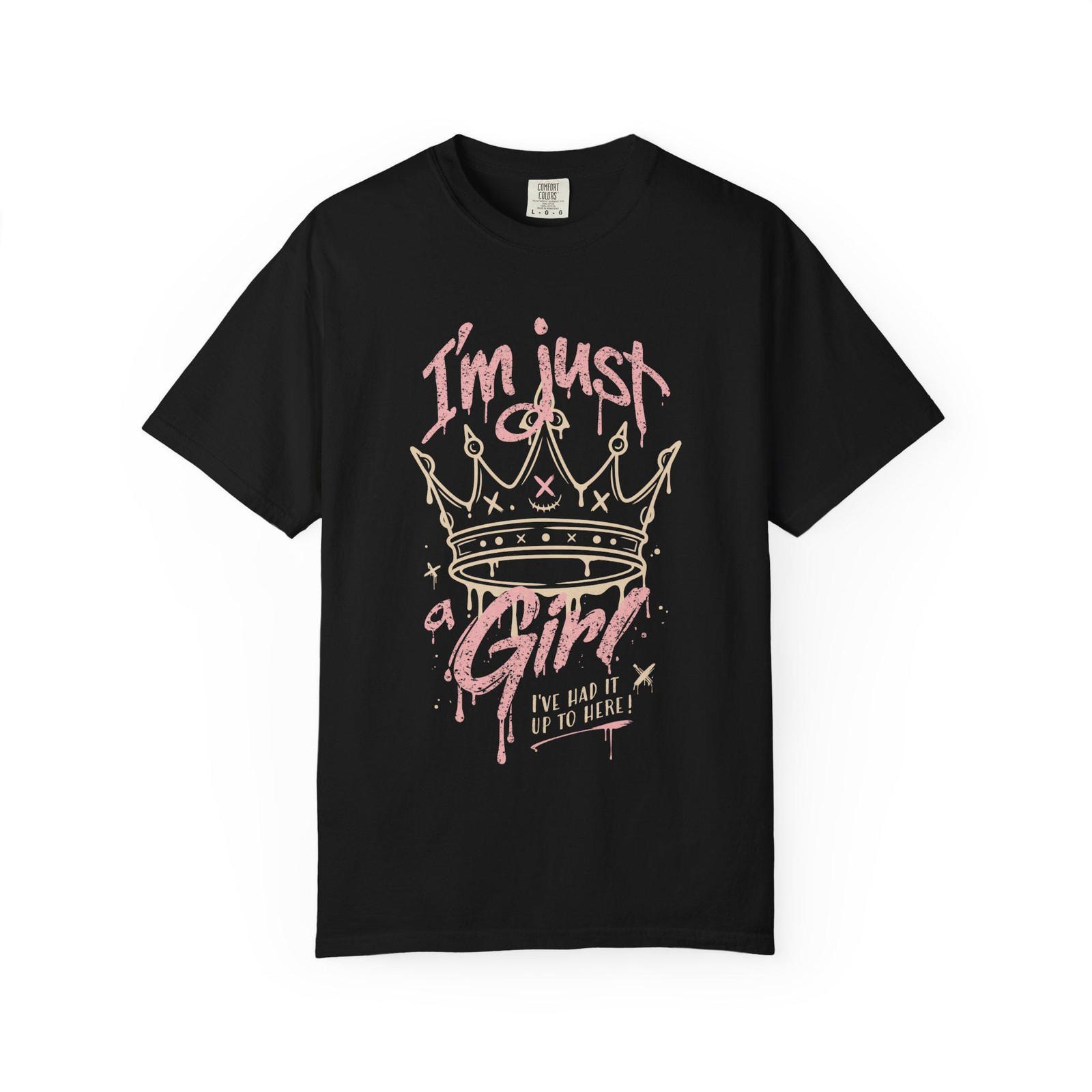 Im Just a Girl 90s Rock Graphic T-Shirt Vintage Distressed Band Tee