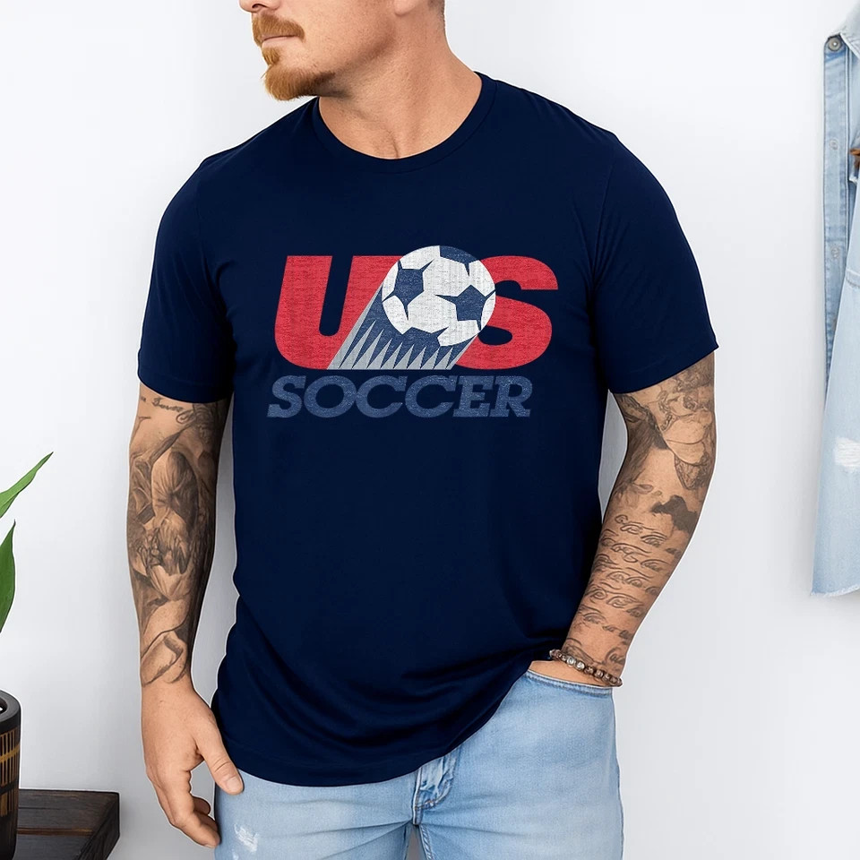 USA Soccer Retro Shirt, USA Soccer World Vintage Shirt, US Football Tee