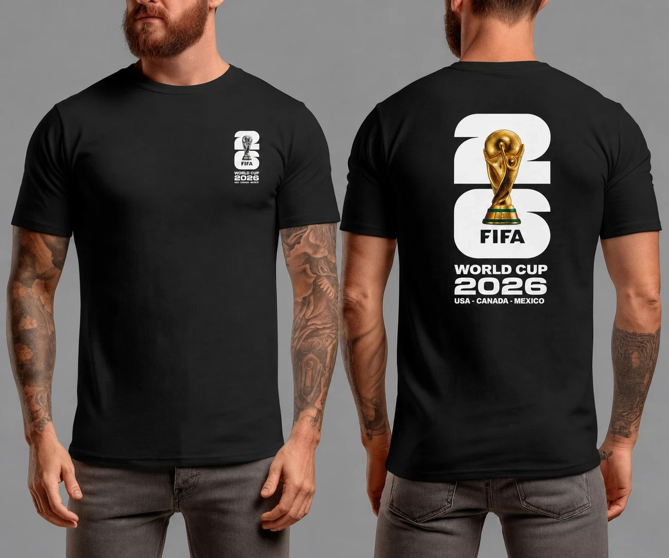 World Cup 2026 T-Shirt Football Soccer USA Worldcup Logo Tee