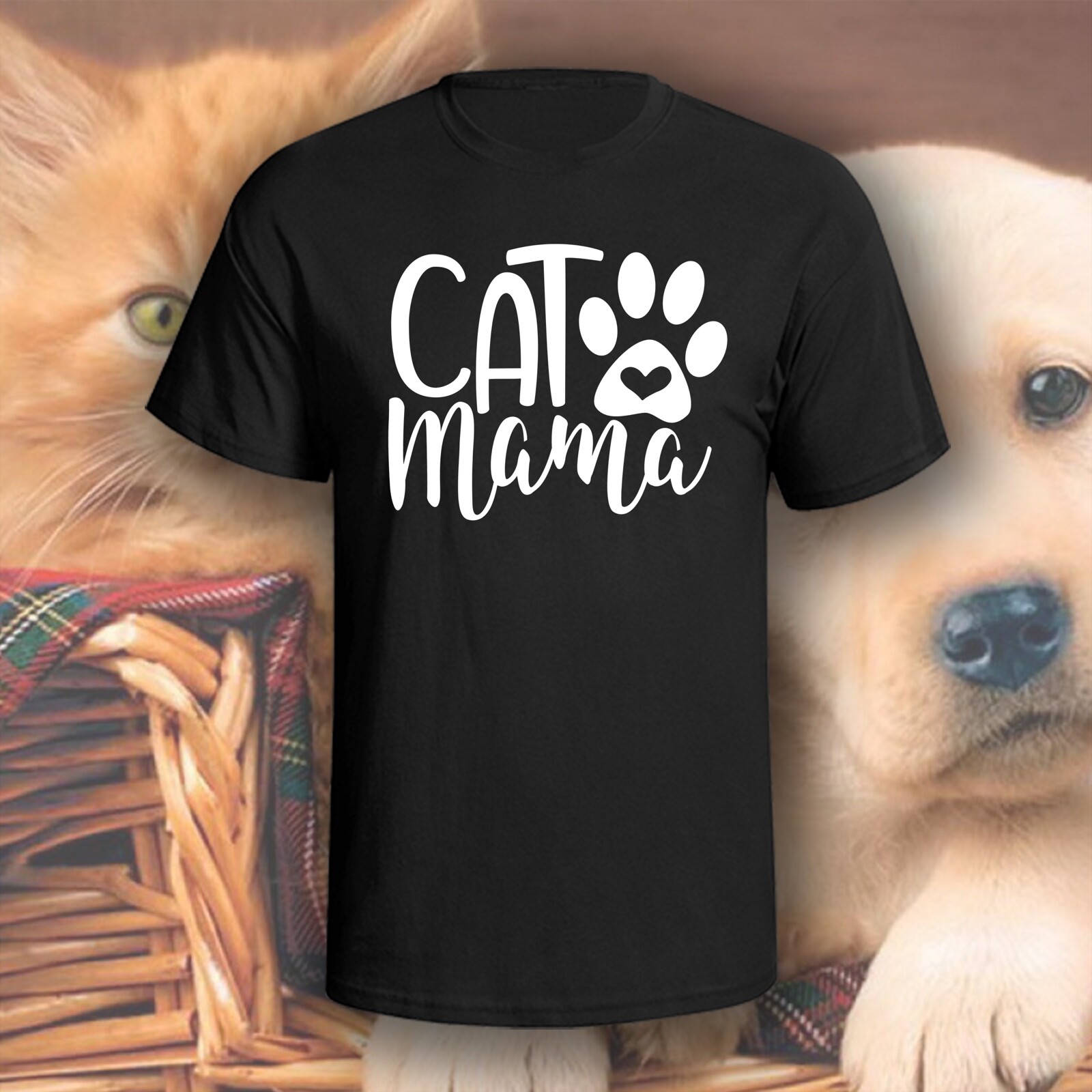Cat Mama T-Shirt | Pick Your Color! | Dog/Cat Mom