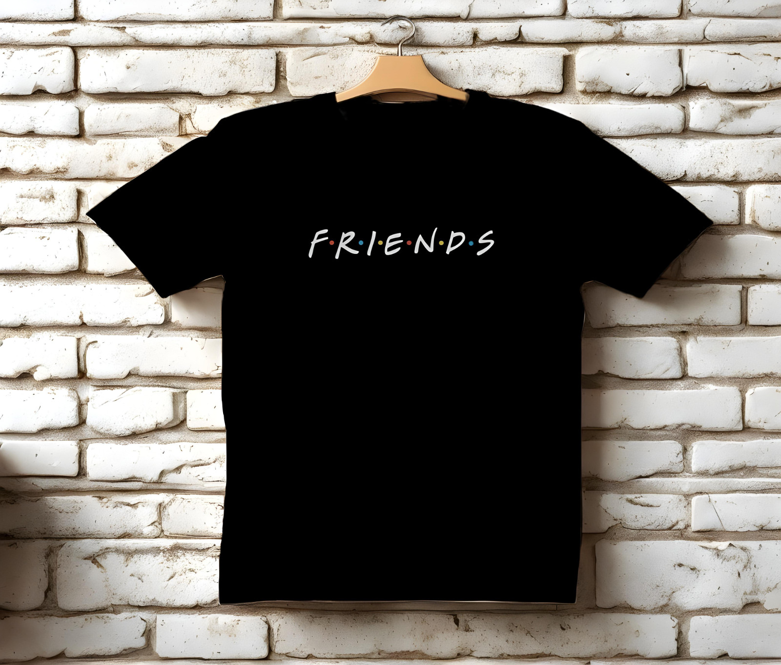 FRIENDS Black T-Shirt Size S-5XL