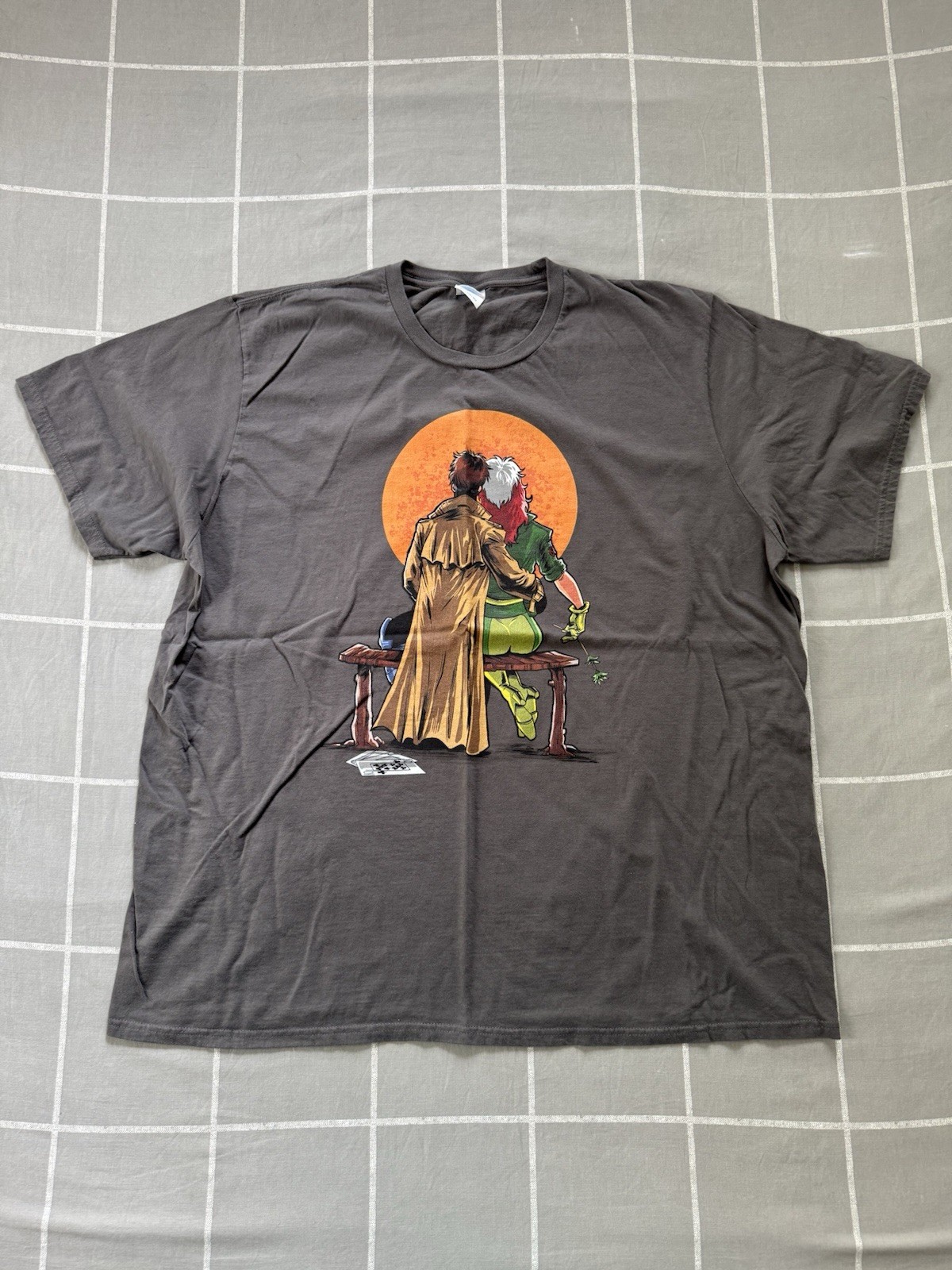 Marvel X-Men Gambit & Rogue Men’s Graphic Tee Size 3XL Vintage 90s Comics Style